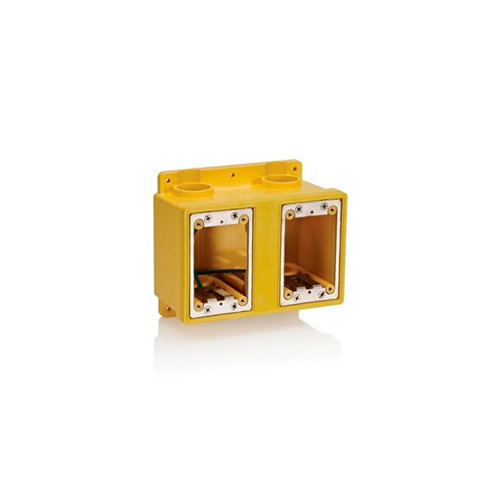 CAJA FD 2 GANGS 67.3 PULG CUBICAS 1102.85 CM3 DE CAP AMARILLO