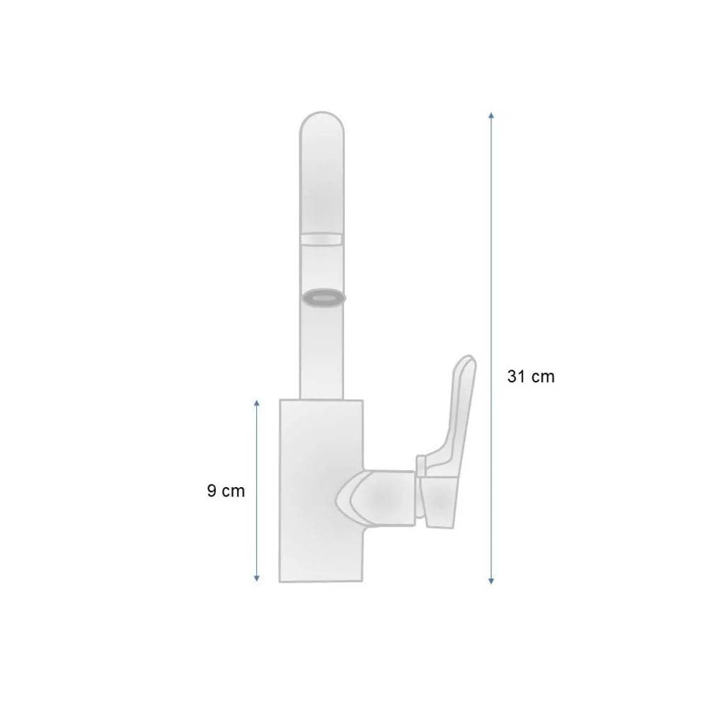 MONOMANDO DE COCINA ACABADO CROMO FORTUM FK004