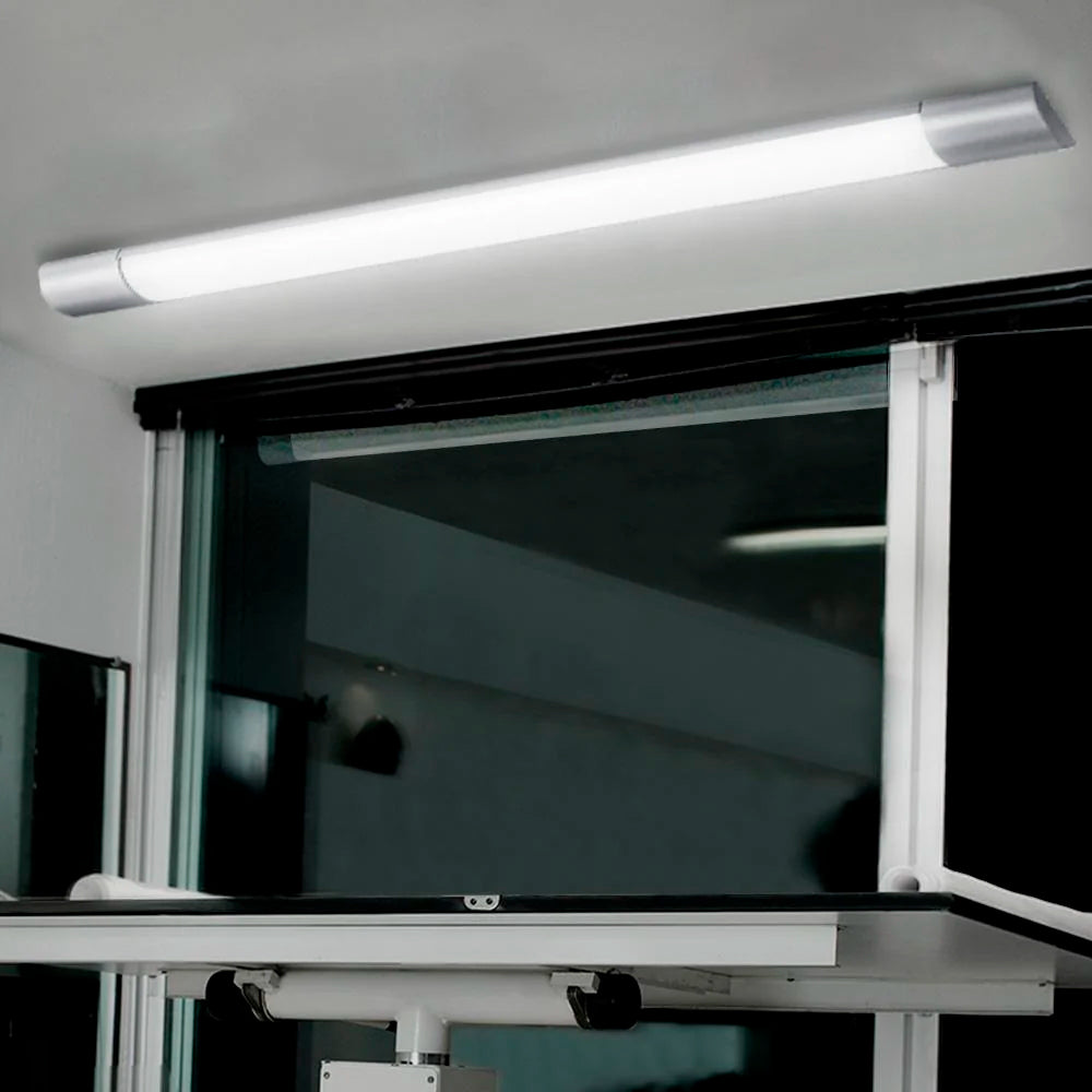 LÁMPARA DE INTERIOR LED ZION TECNOLITE PARA SOBREPONER LINEAL 35W LUZ BLANCA NEUTRA *** EXHIBIDO ***