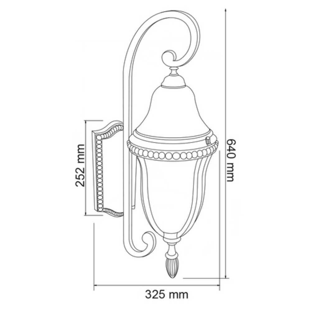 FAROL DE EXTERIOR ROCCA TECNOLITE PARA SOBREPONER 26W BASE E27