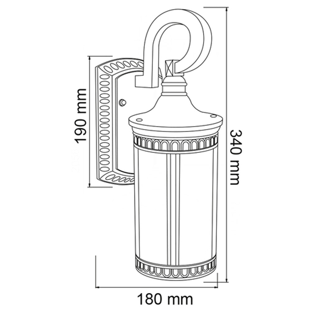 FAROL DE EXTERIOR PETRA TECNOLITE PARA SOBREPONER 26W BASE E27