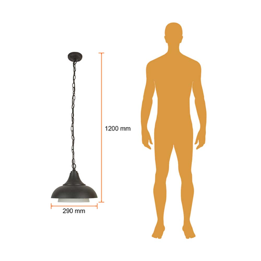FAROL DE EXTERIOR PARA SUSPENDER GIEDI TECNOLITE 20W BASE E27