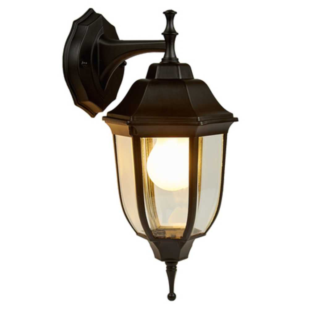 FAROL DE EXTERIOR SALERMO I TECNOLITE PARED ARBOTANTE 60W IP44 BASE E27 NEGRO