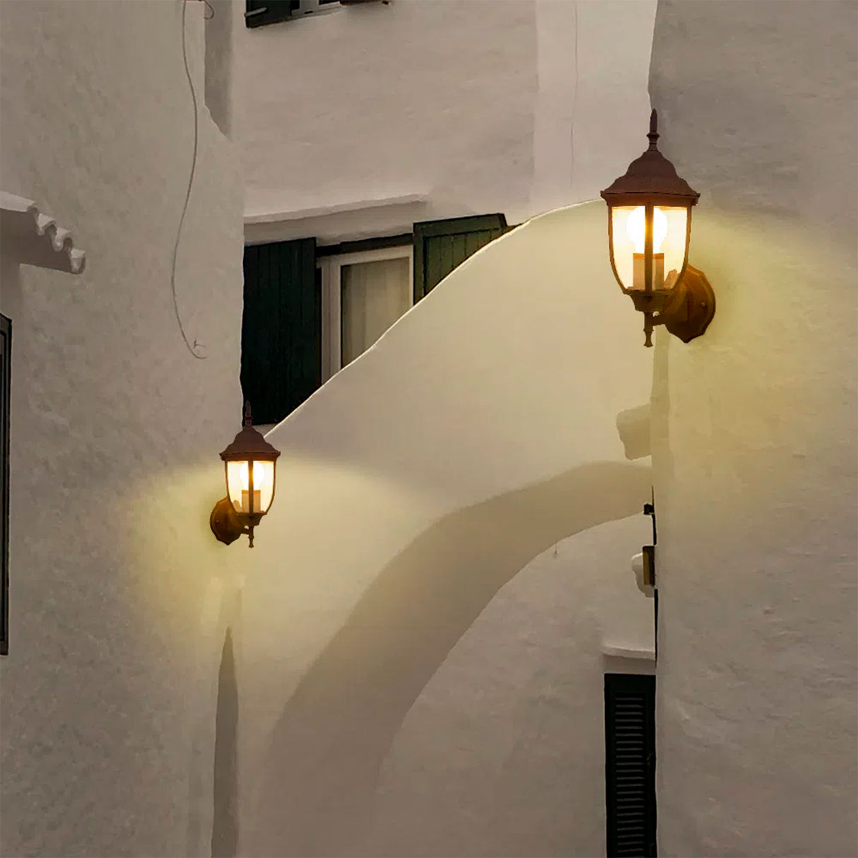 FAROL DE EXTERIOR SALERMO TECNOLITE PARED ARBOTANTE 60W IP44 BASE E27 CAFÉ