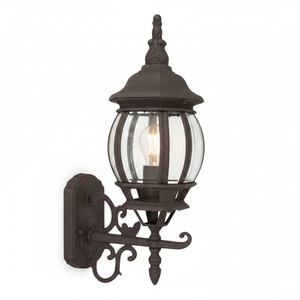 LAMPARA DE PARED ARBOTANTE TIPO FAROL EXTERIOR POTENCIA MAX. 60 W BASE E27 IP44 NO INCLUYE FOCO FTL-7355/CF