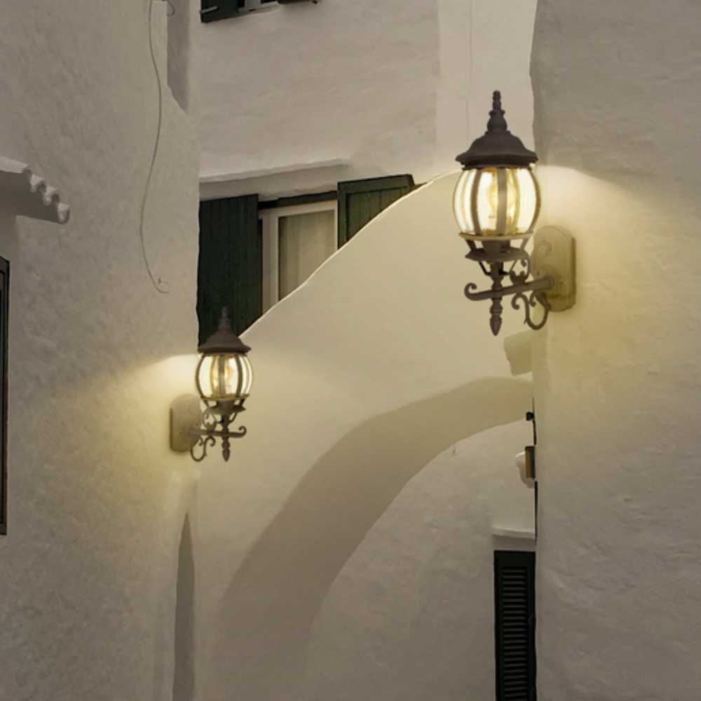 FAROL DE EXTERIOR SIENA TECNOLITE PARA SOBREPONER 26W BASE E27 CAFÉ