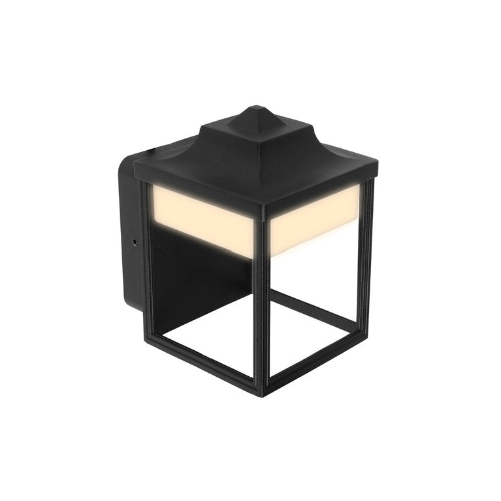 LAMPARA DE PARED ARBOTANTE LED TIPO FAROL EXTERIOR 9 W LUZ CALIDA BRILLANTE IP44 LED INTEGRADO