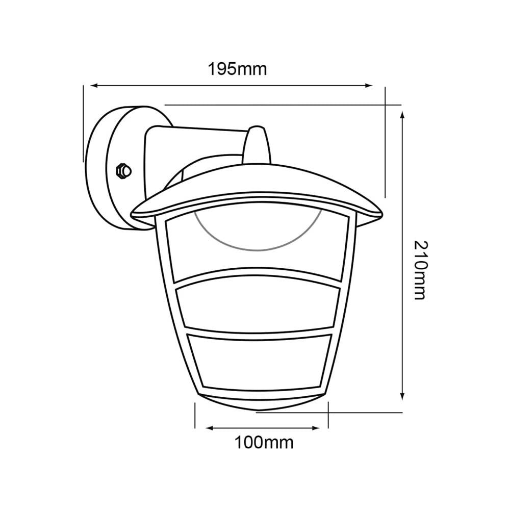 FAROL DE EXTERIOR LED RANGÚN I TECNOLITE PARA SOBREPONER 10W LUZ BLANCA NEUTRA ***TECNOLITE HAE***