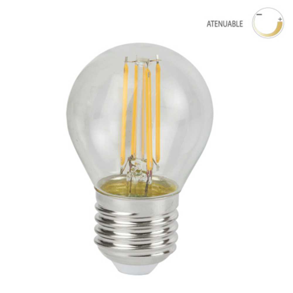 FOCO LED TECNOLITE FILAMENTO ATENUABLE 4.5W LUZ SUAVE CÁLIDA BASE E27