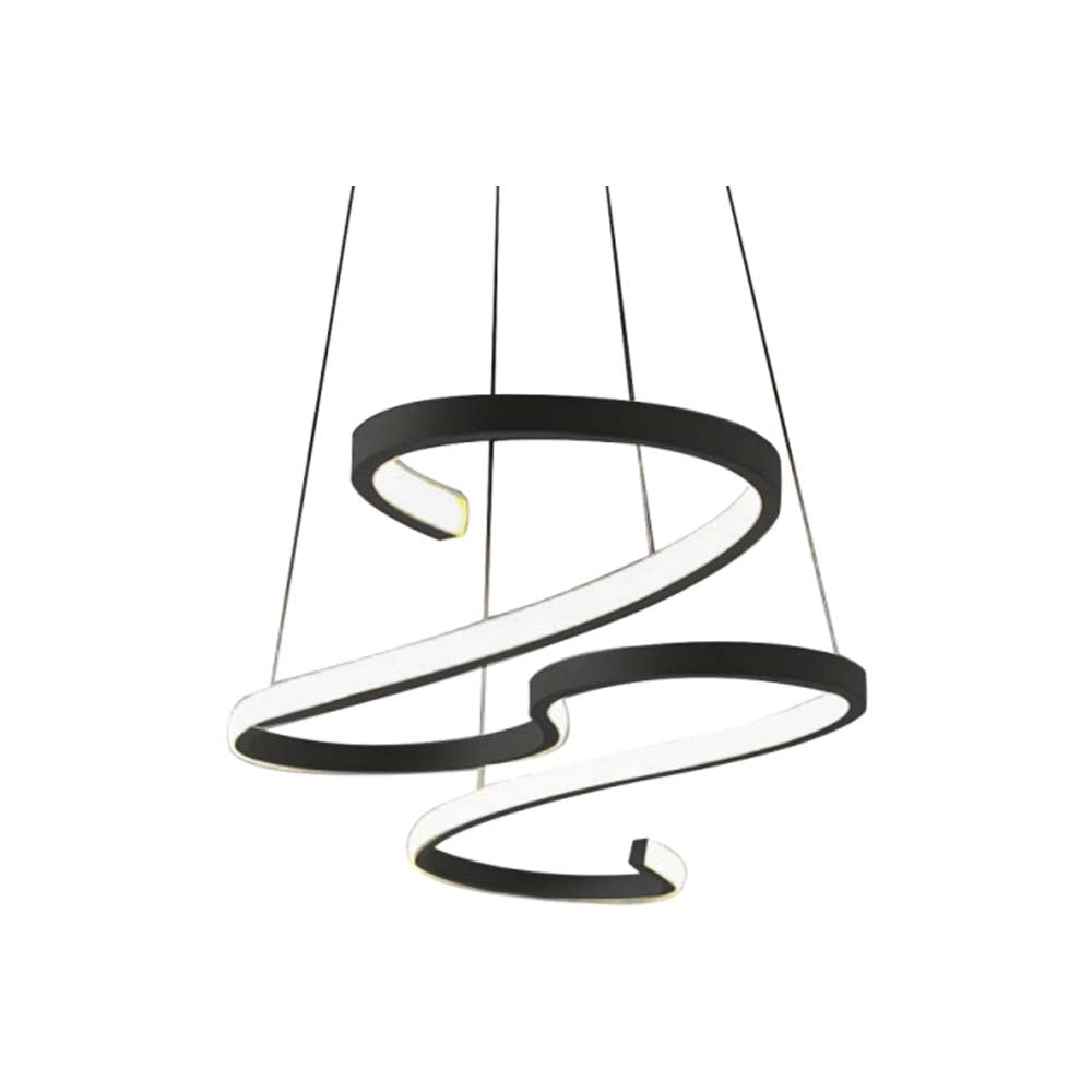 CANDIL DE LED COLGANTE NEGRO 46W LUZ DIA