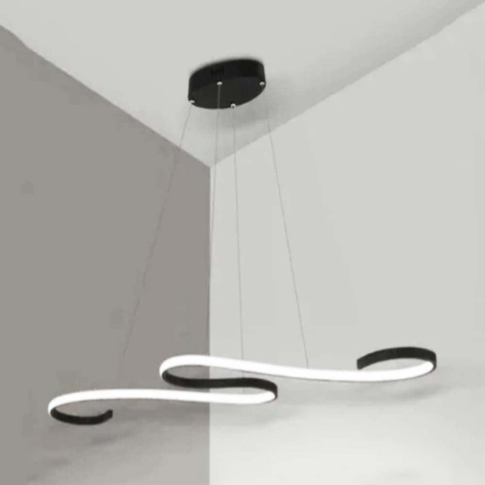 CANDIL DE LED COLGANTE NEGRO 46W LUZ DIA