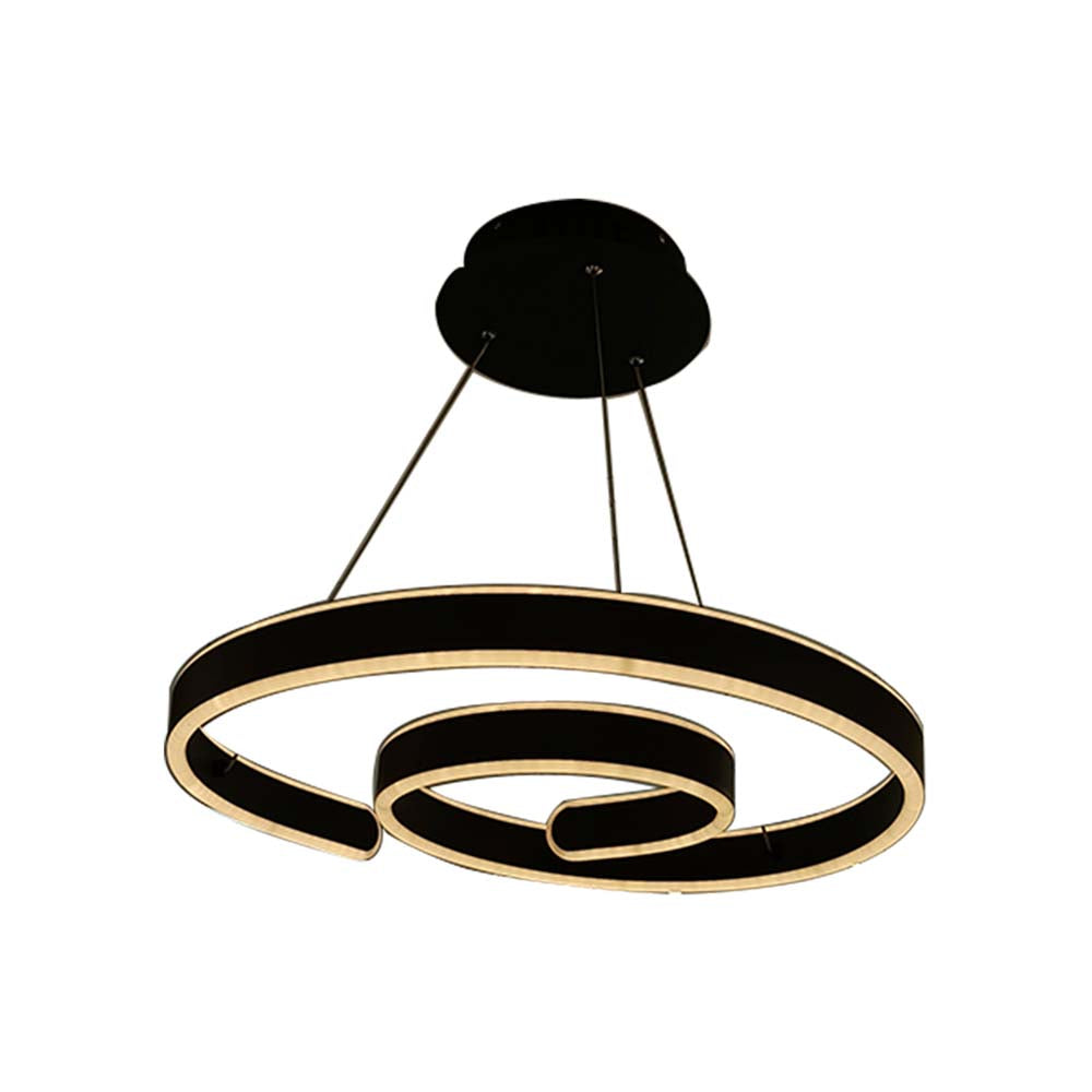 CANDIL DE LED 92W MODERNISTA COLGANTE DIMEABLE NEGRO LEON