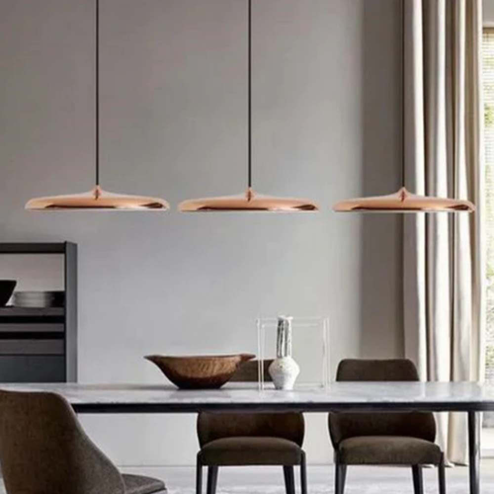 CANDIL DE LED 24W MODERNISTA ORO ROSADO DIMEABLE LEON