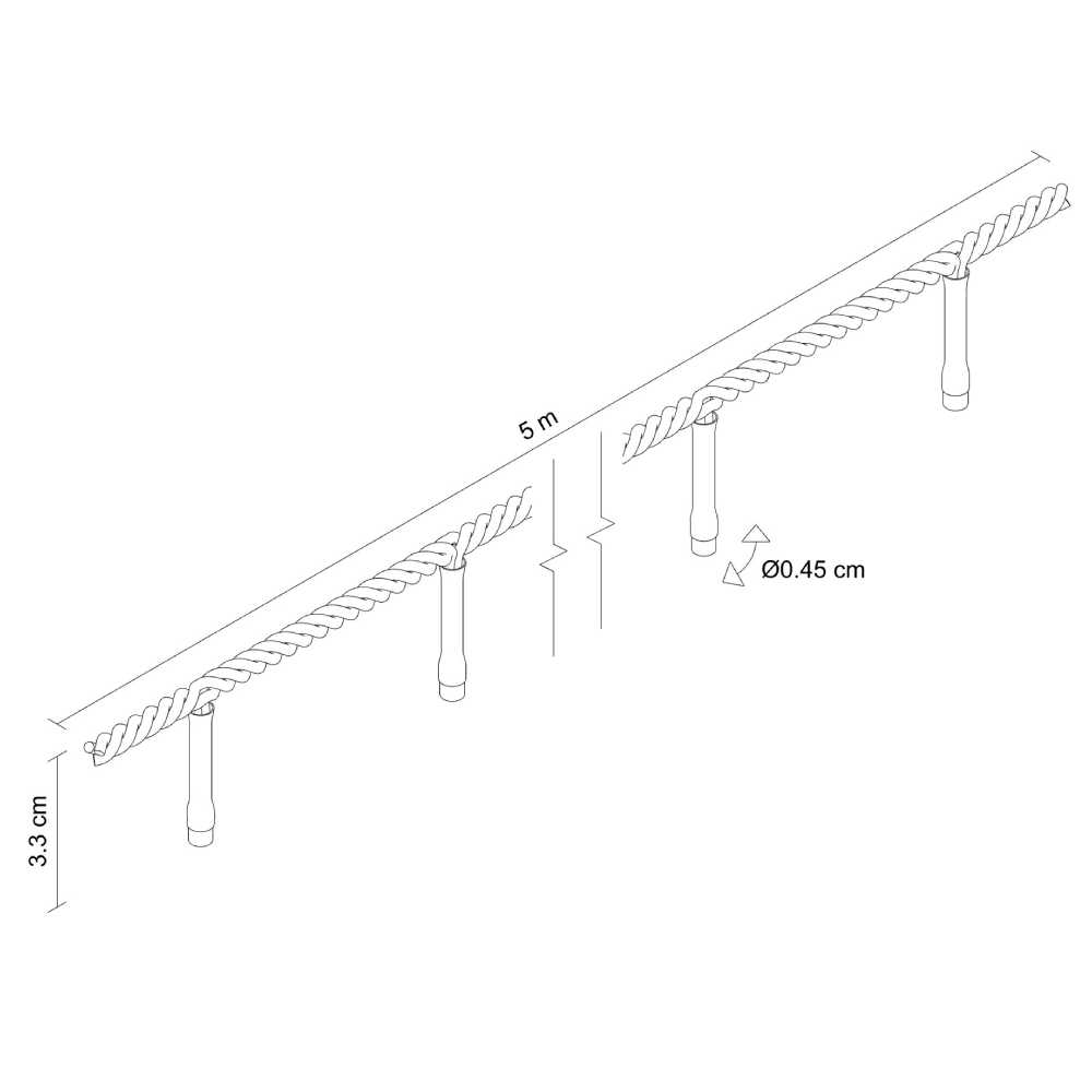 SERIE C/GUIRNALDA LED BLANCO CALIDO
