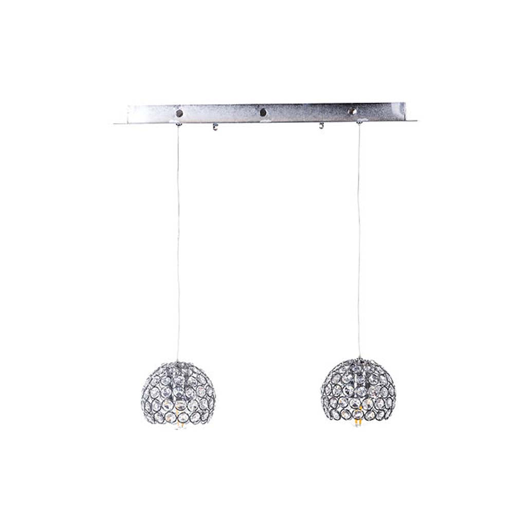 GLOBO CROMADO BASE LINEAL 2L E26 12X50X120 GAMALUX *** HA. LUMI ***