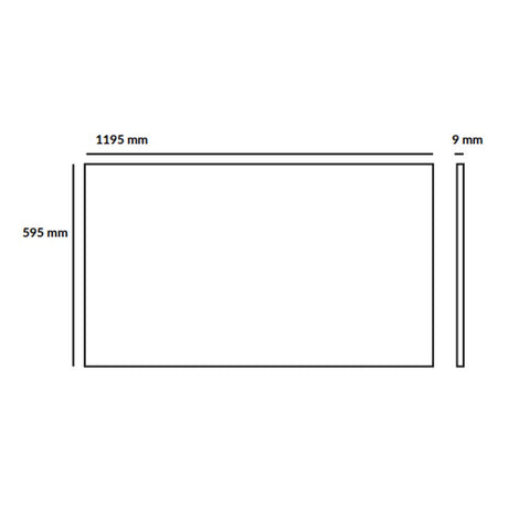 GABINETE PANEL 72W LED ULTRA SLIM RECTANGULAR 60X120CM COLOR BLANCO 5000K