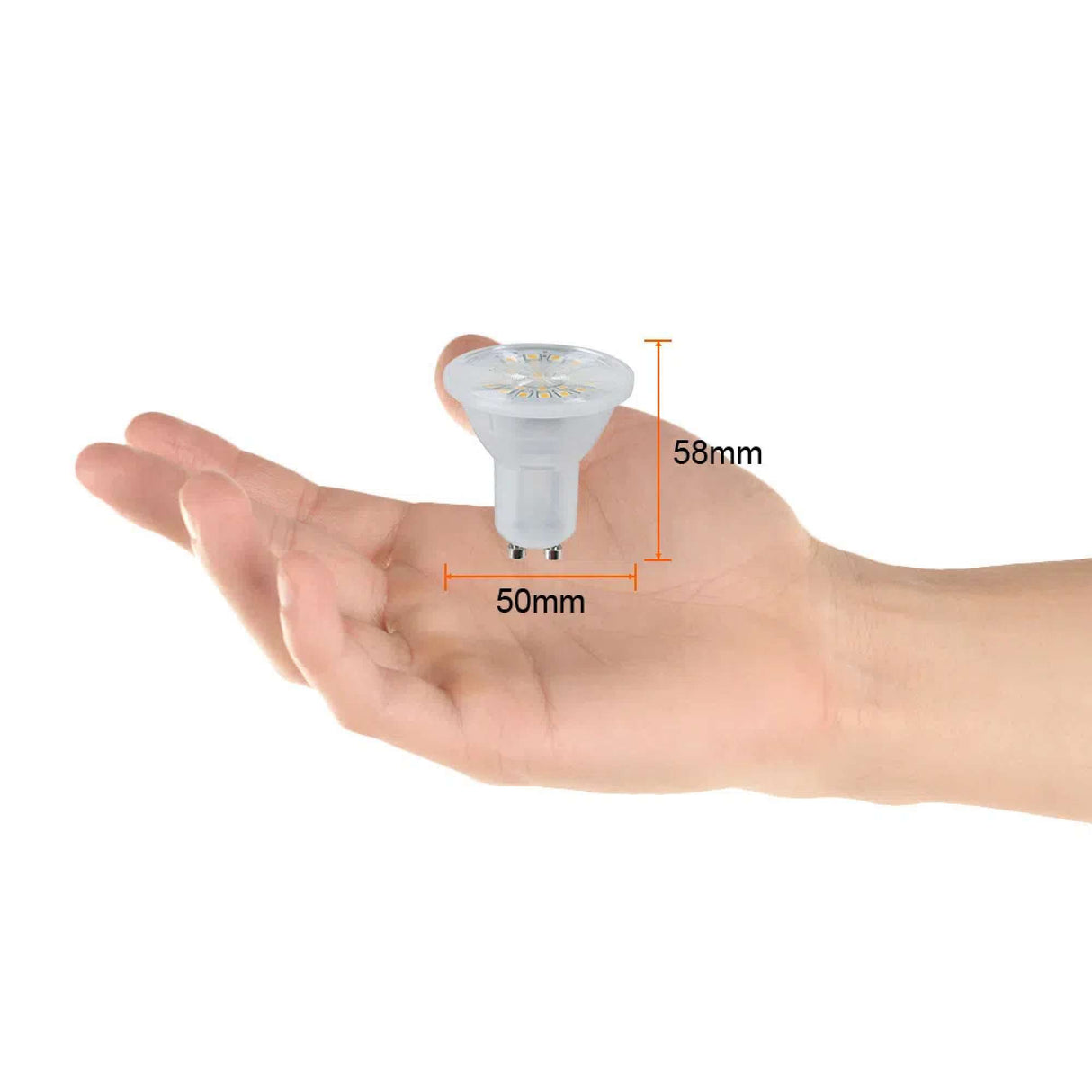 LAMP. LED 3W/127V. GU10 3000K BCO. CALIDO *** OFRECER 88655 O GU10-LED/5.5W/30 ***