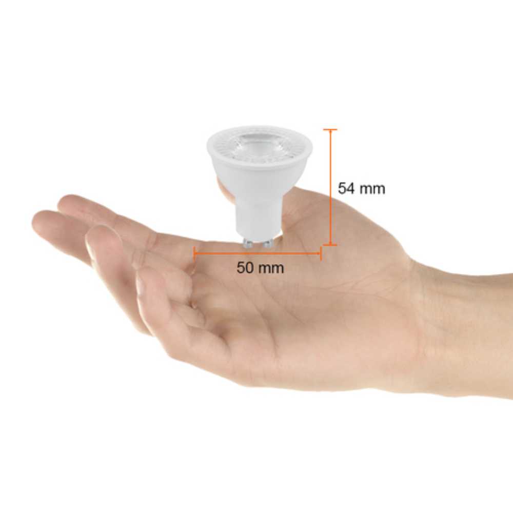 FOCO LED TECNOLITE 6W LUZ SUAVE CÁLIDA BASE GU10