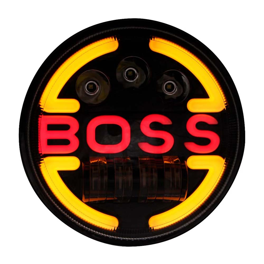 FARO REDONDO 7 PULGADAS HDL 3401 BLANCA + AMBAR GX00000000106