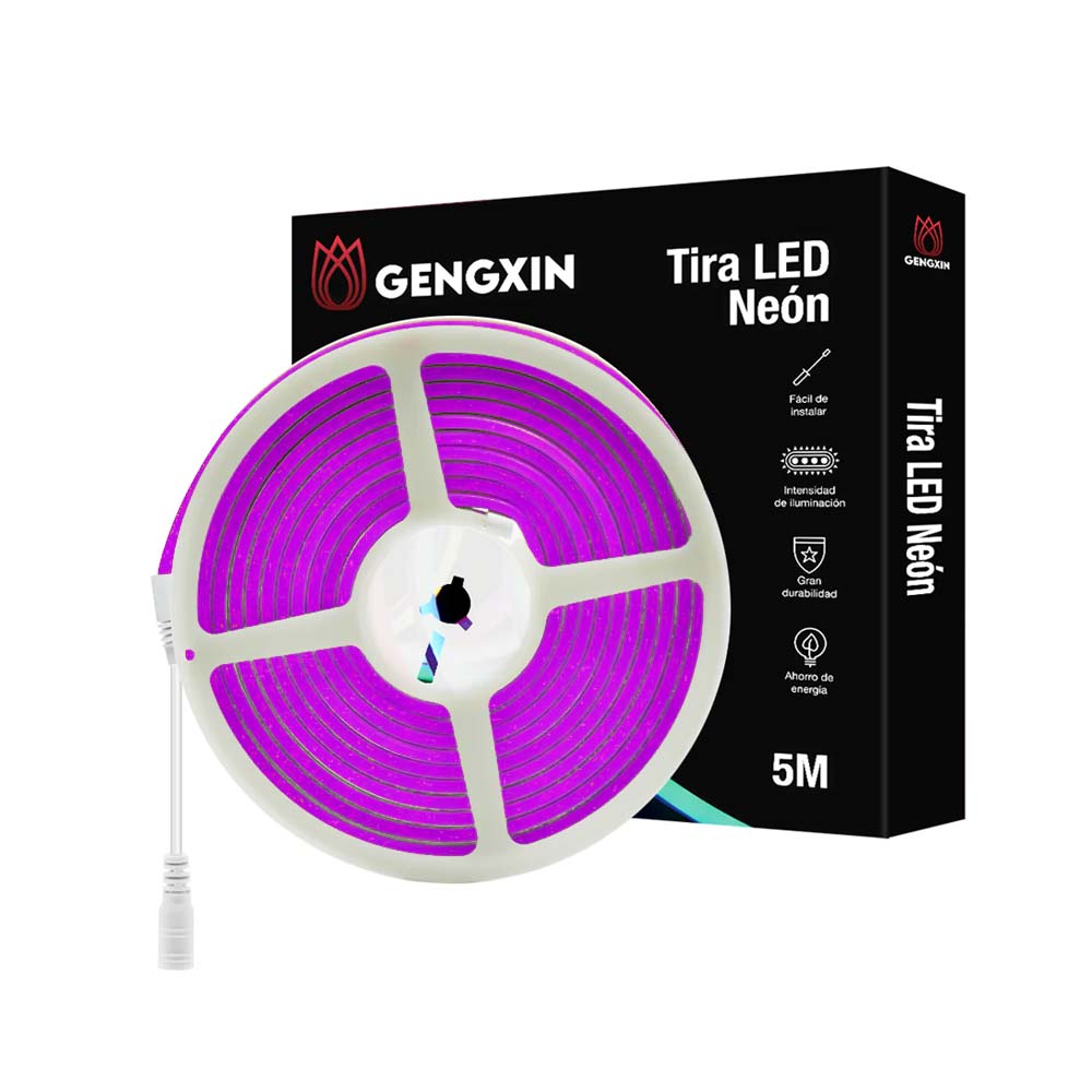 TIRA SUPER(NEON FLEX) CORTE DE 2.5CM ALTO 12MM ANCHO 6MM MORADA