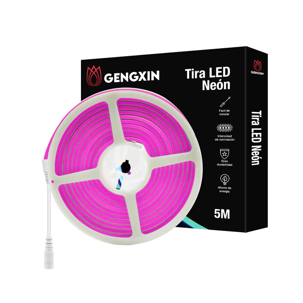 TIRA SUPER(NEON FLEX) CORTE DE 2.5CM ALTO 12MM ANCHO 6MM ROSA