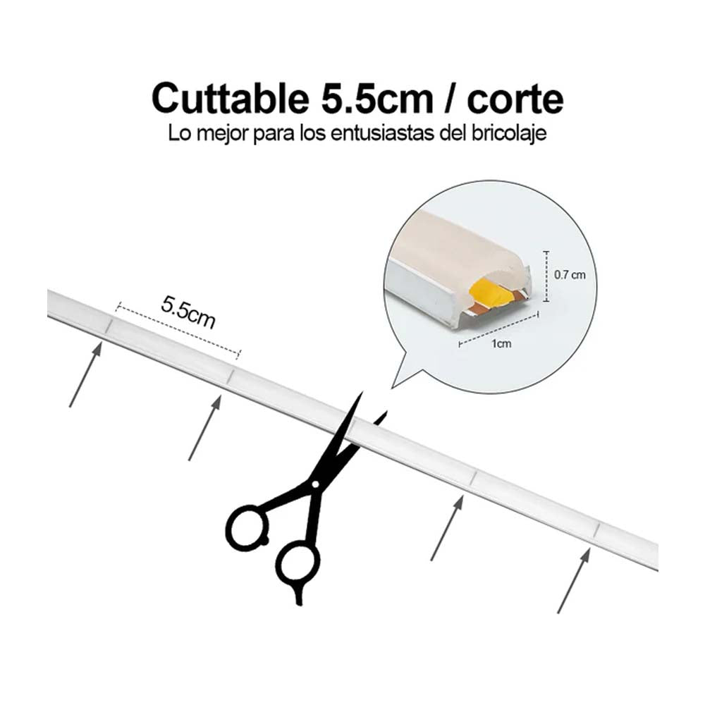 TIRA SUPER 24V LED COB 252P 10MTS VERDE
