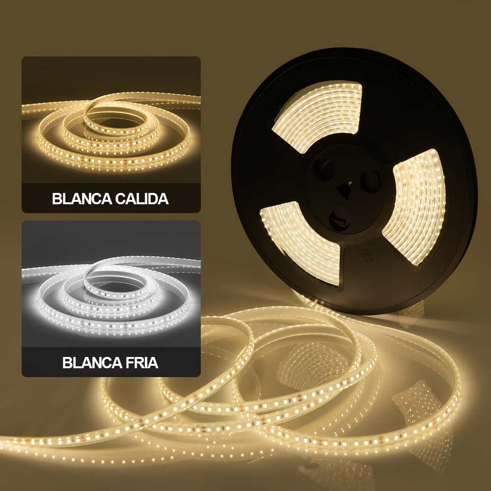 TIRA SUMERGIBLE IP68 24V LED 2835 120P 10MTS BC