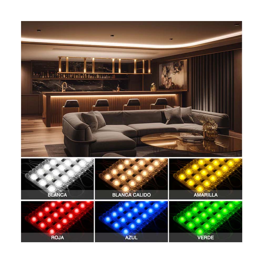 MODULO LED 5 2W 110V 20PZS AMARILLO