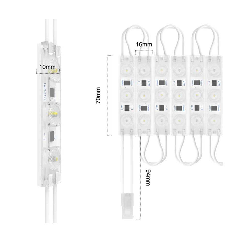 MODULO LED 5 2W 110V 20PZS AMARILLO