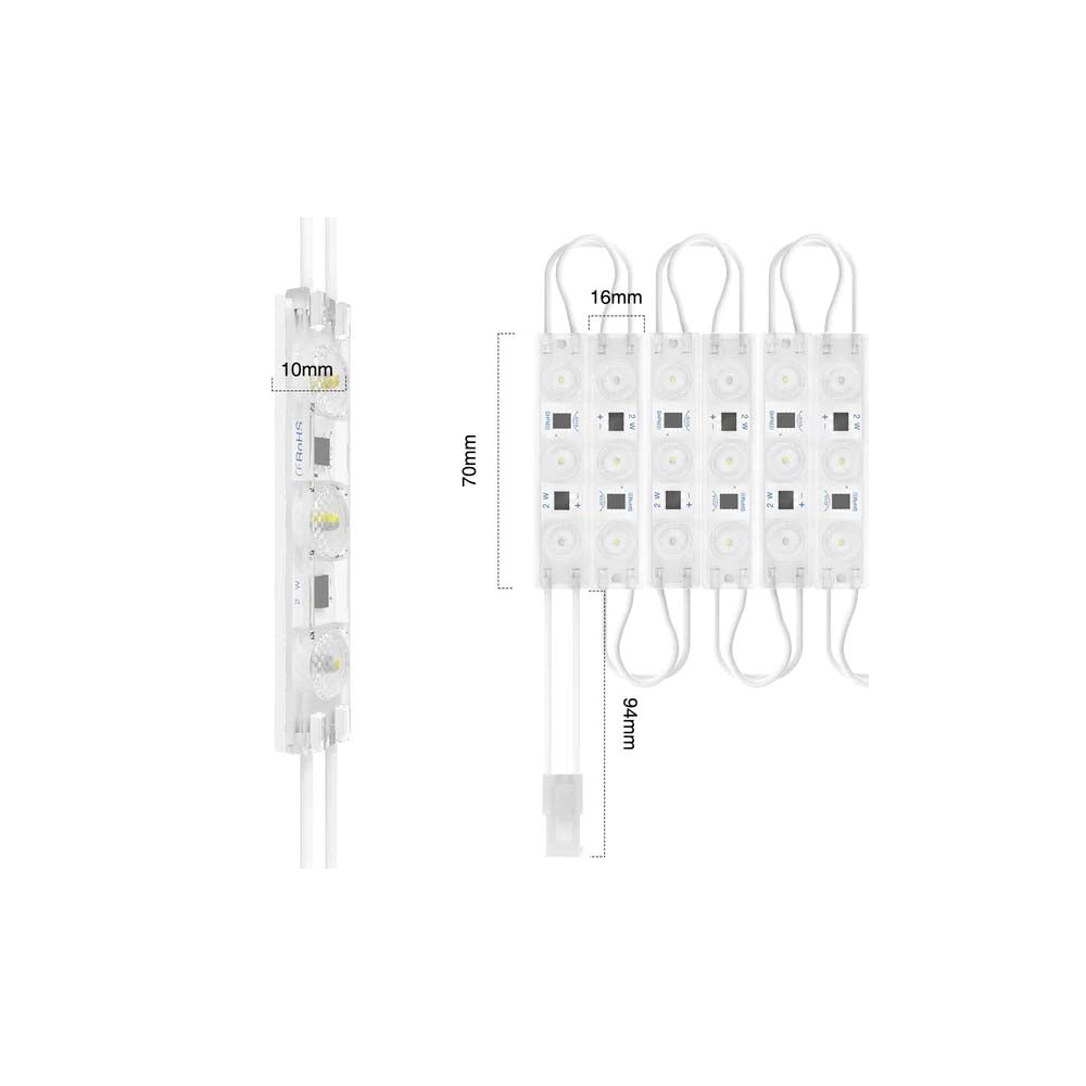 MODULO LED 5 2W 110V 20PZS ROJO