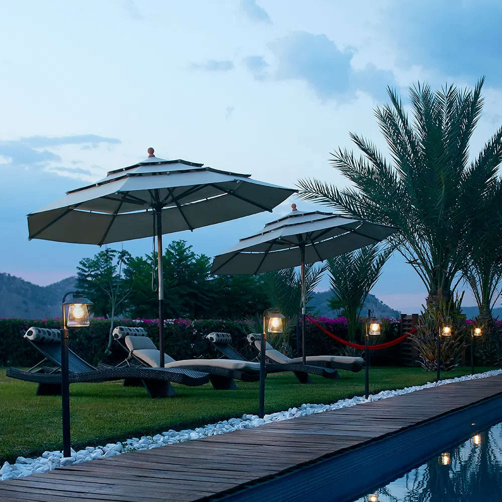 MINI POSTE SPICA II TECNOLITE DE EXTERIOR PARA SOBREPONER BASE E27 *** EXHIBIDO ***