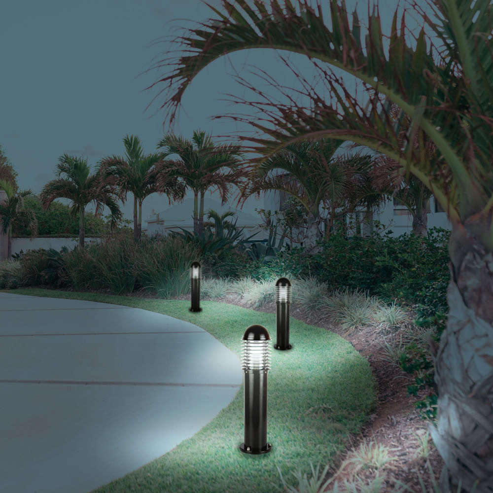 MINI POSTE ALMODOVAR TECNOLITE DE EXTERIOR PARA SOBREPONER BASE E27 NEGRO