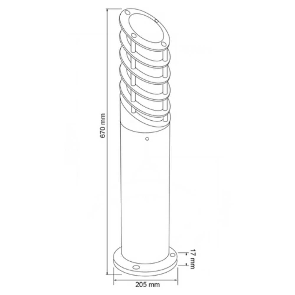 MINI POSTE ALTAMIRA TECNOLITE DE EXTERIOR PARA SOBREPONER BASE E27