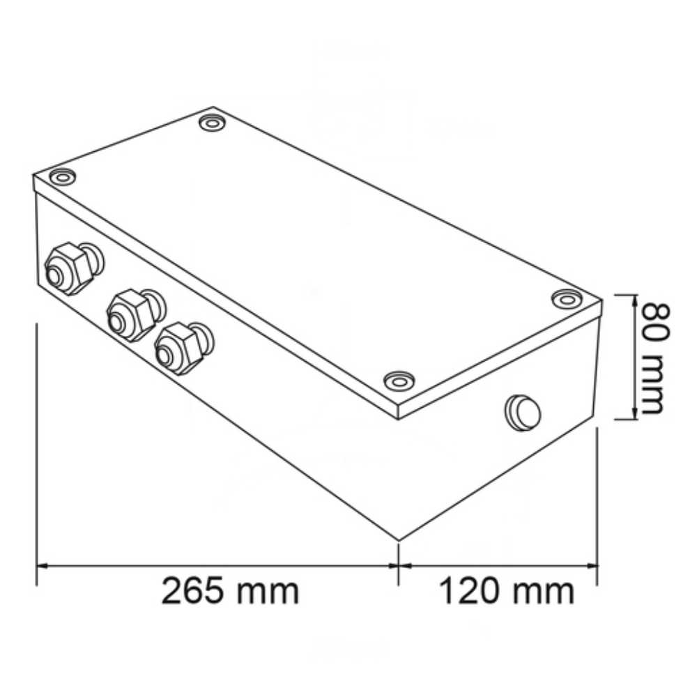 TECNOLITE CONTROLADOR PARA LÁMPARA H-520, COLOR GRIS