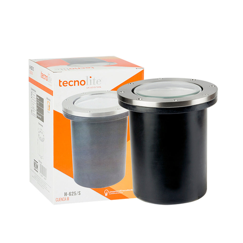 LÁMPARA DE EXTERIOR LED CUENCA III TECNOLITE DE PISO EMPOTRABLE 90W IP65 BASE E27 NO INCLUYE FOCO