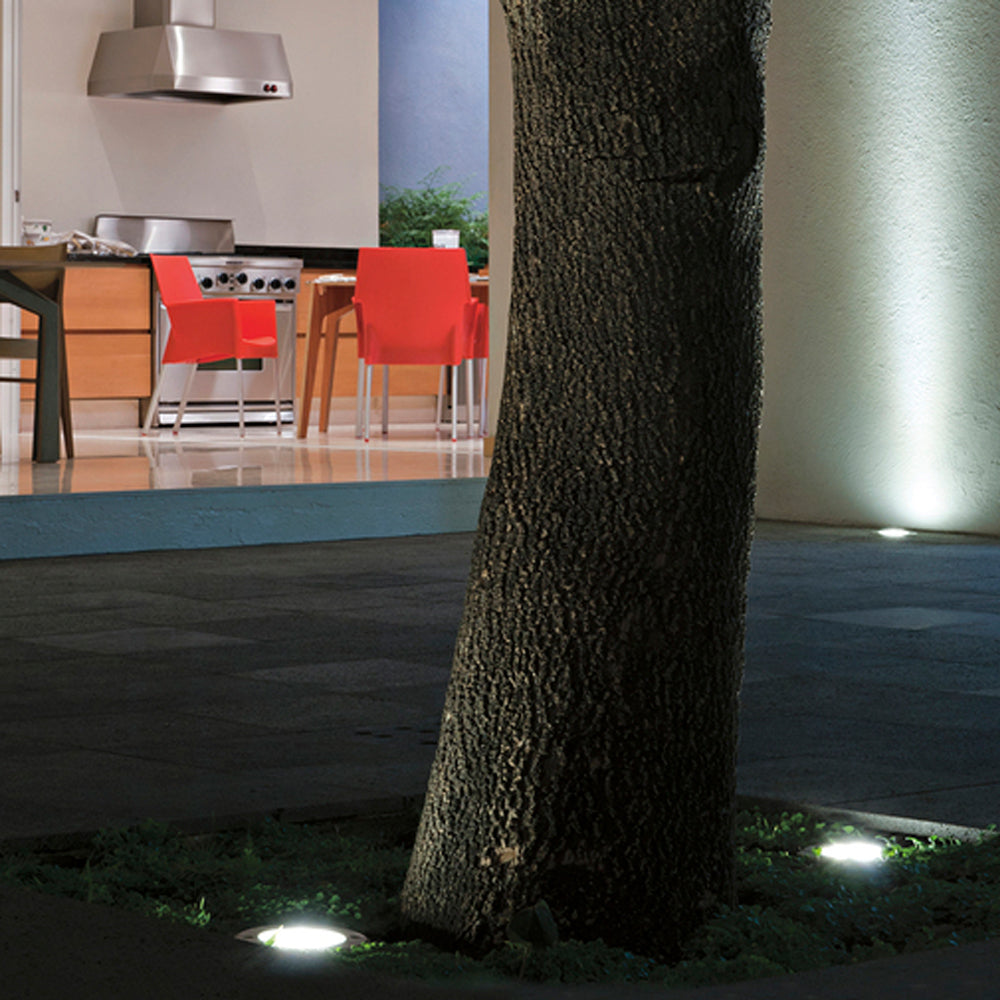 LÁMPARA DE EXTERIOR LED CUENCA III TECNOLITE DE PISO EMPOTRABLE 90W IP65 BASE E27 NO INCLUYE FOCO