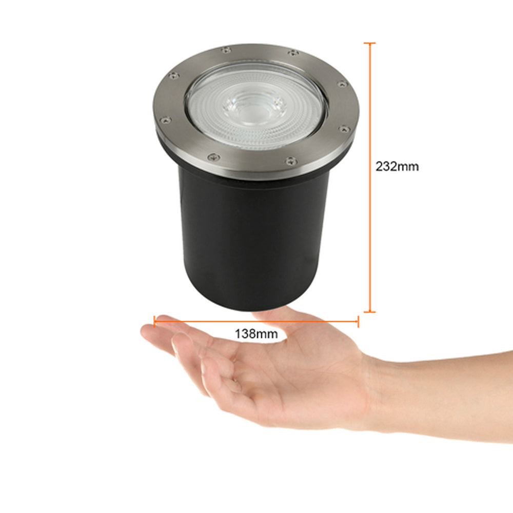 LÁMPARA DE EXTERIOR LED CUENCA III TECNOLITE DE PISO EMPOTRABLE 90W IP65 BASE E27 NO INCLUYE FOCO