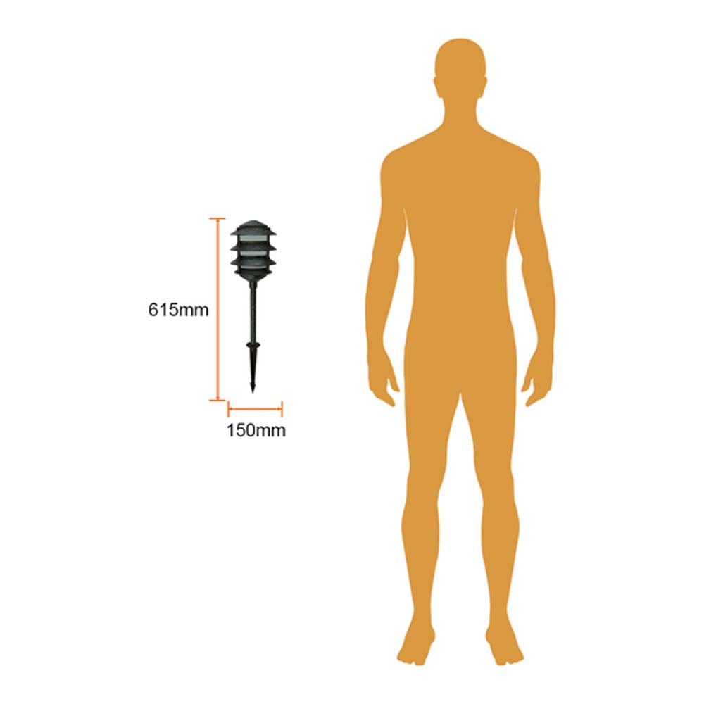 MINI POSTE ANTEQUERA TECNOLITE DE EXTERIOR PARA SOBREPONER IP44 BASE E27 VERDE