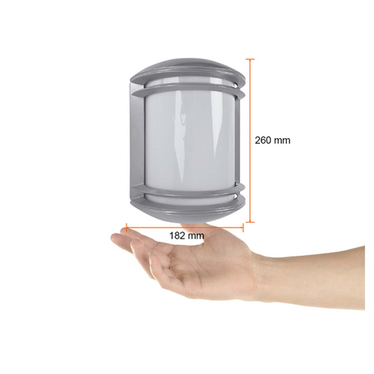 LÁMPARA DE EXTERIOR URBINO TECNOLITE PARA SOBREPONER BASE E27 SATINADO