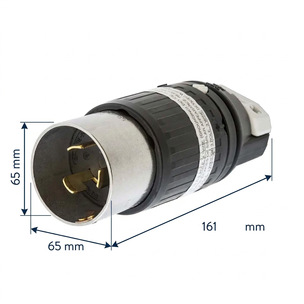 CLAVIJA MEDIA VUELTA HUBBELL 50A 600VCA 4H 3F IP20 *** OFRECER A1B20 ***