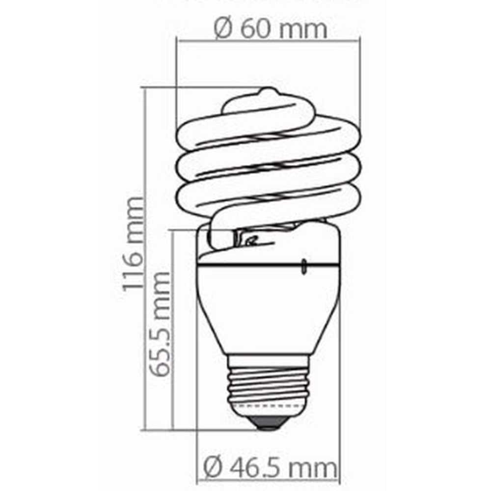 FOCO FLUORESCENTE TECNOLITE 23W LUZ DE DÍA BASE E27