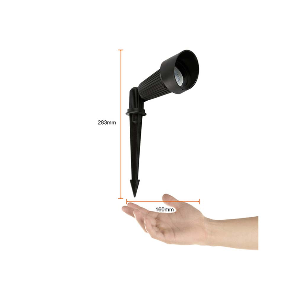 LÁMPARA DE EXTERIOR TECNOLITE BILBAO III PARA SOBREPONER O ESTACA BASE GX5.3 IP44 NO INCLUYE FOCO