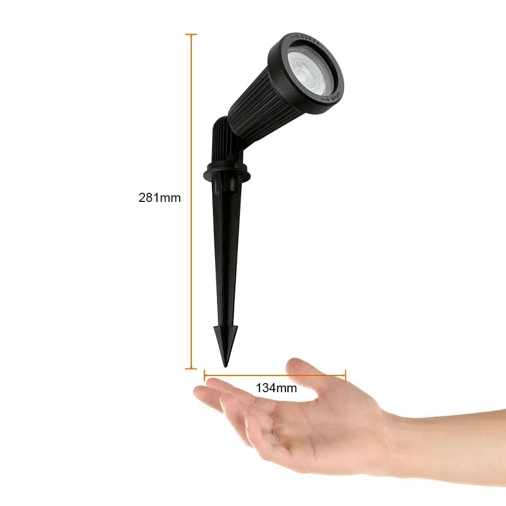 LAMPARA CON ESTACA JARDIN IDEAL ZONA COSTERA BASE GU10 POTENCIA MAX. 20 W IP44 IK06 NO INCLUYE FOCO HFV-750/N