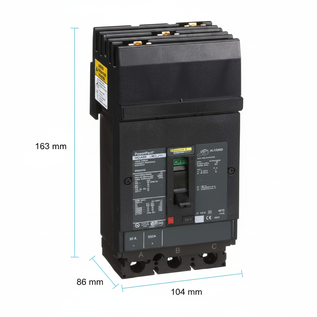 INTERRUPTOR TERMOMAGNETICO 3X30A H 35KA 600V HGA36030 SCHNEIDER ELECTRIC
