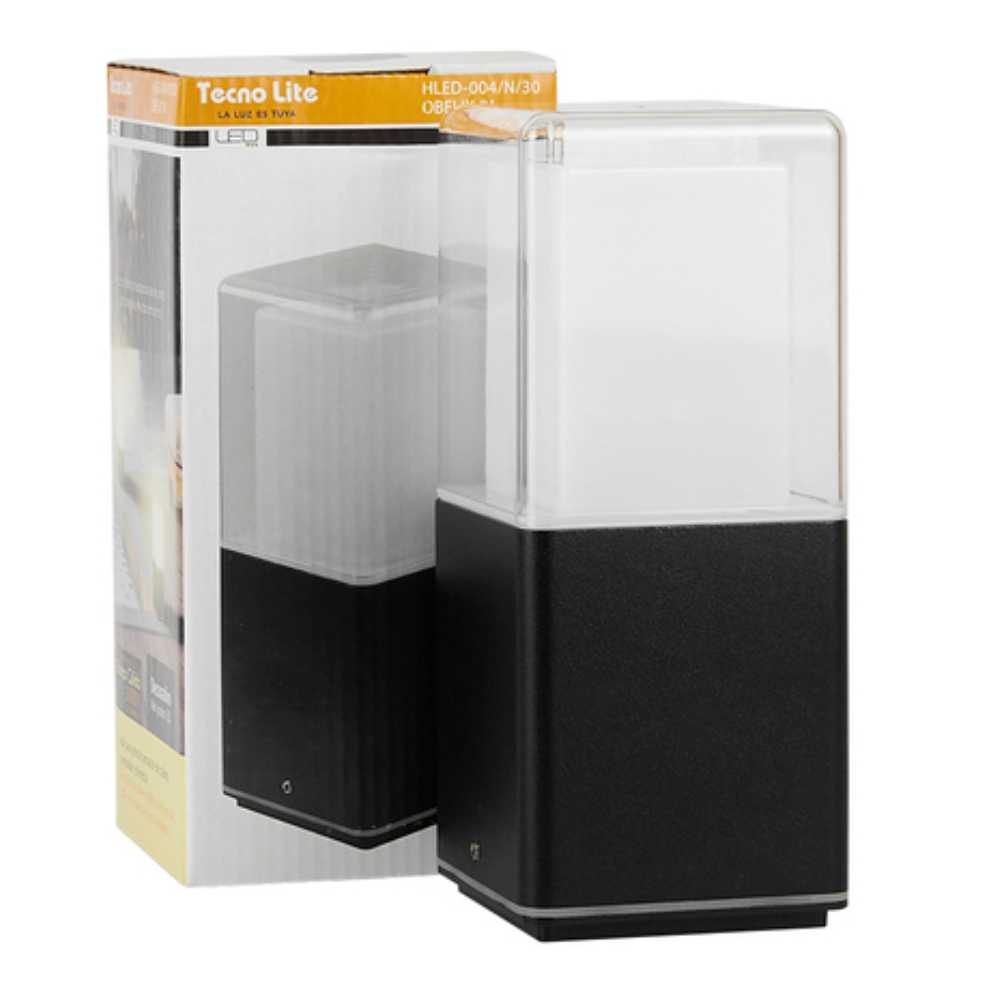 MINI POSTE LED OBELIX IV TECNOLITE DE EXTERIOR PARA SOBREPONER 13W LUZ SUAVE CÁLIDA