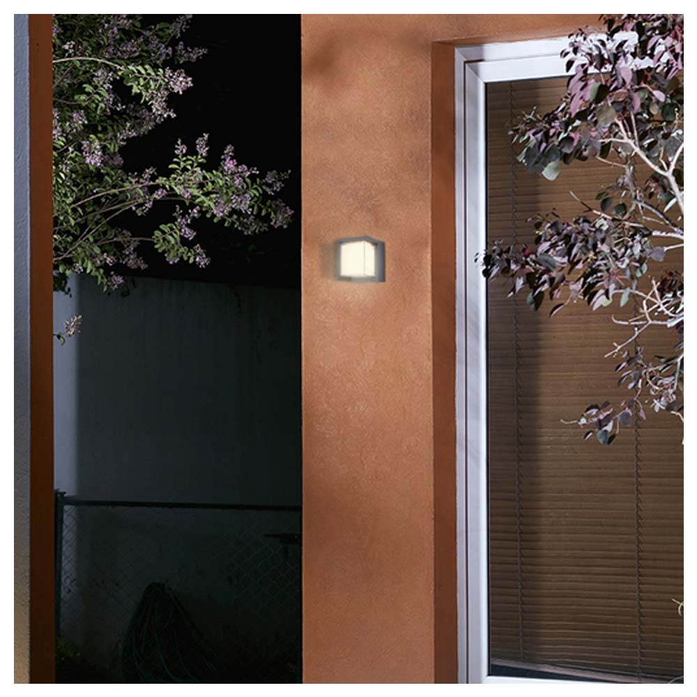 LÁMPARA DE EXTERIOR LED COPEINA TECNOLITE 15W PARED ARBOTANTE LUZ SUAVE CÁLIDA IP65 LED INTEGRADO