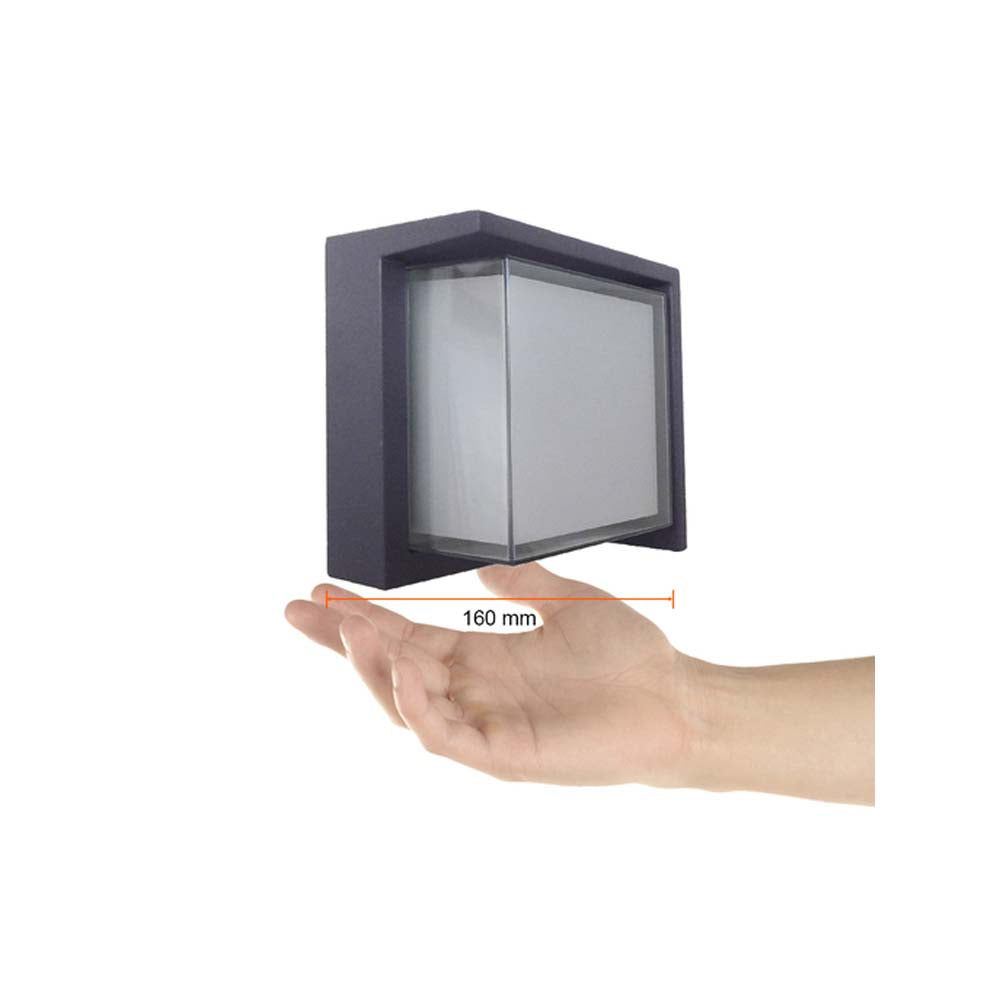 LÁMPARA DE EXTERIOR LED COPEINA TECNOLITE 15W PARED ARBOTANTE LUZ SUAVE CÁLIDA IP65 LED INTEGRADO