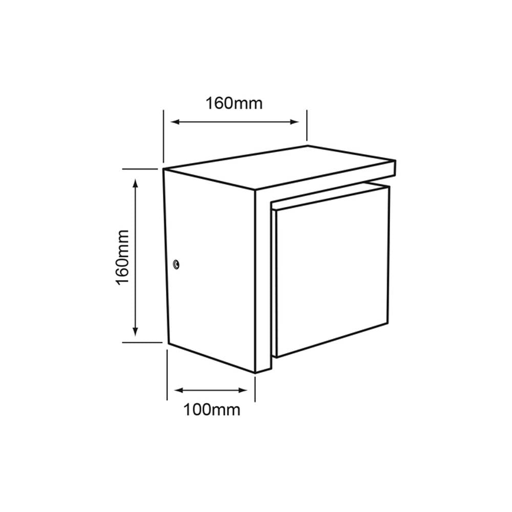 LÁMPARA DE EXTERIOR LED COPEINA TECNOLITE 15W PARED ARBOTANTE LUZ SUAVE CÁLIDA IP65 LED INTEGRADO