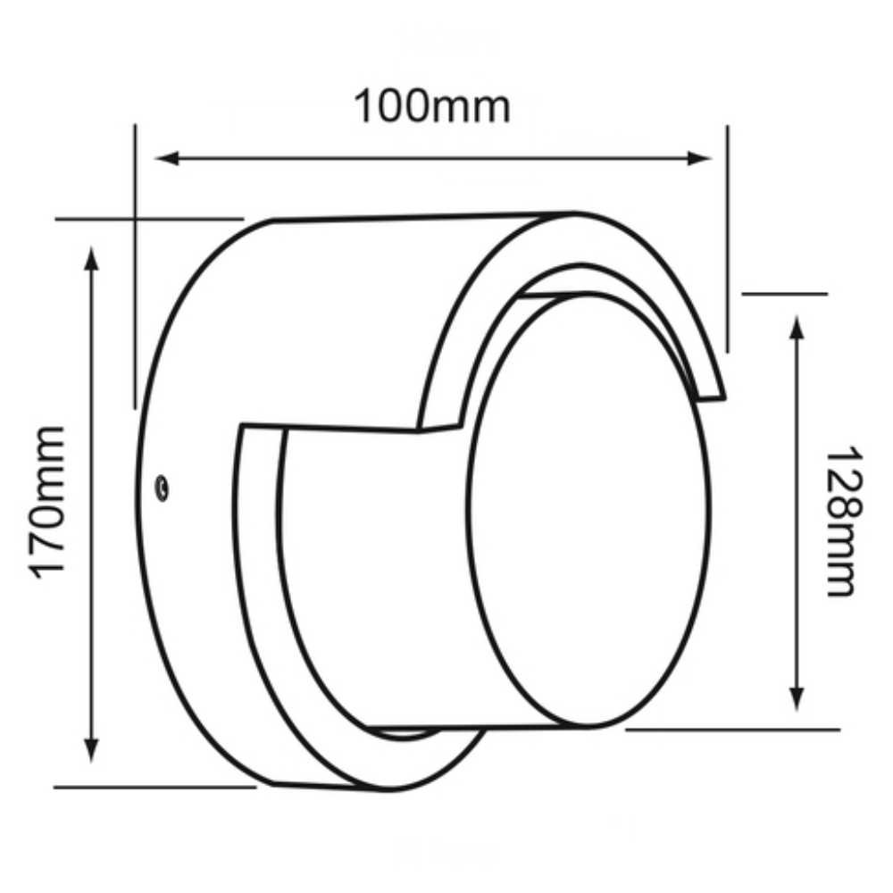 LÁMPARA DE EXTERIOR LED COPEINA I TECNOLITE PARA SOBREPONER 15W LUZ SUAVE CÁLIDA