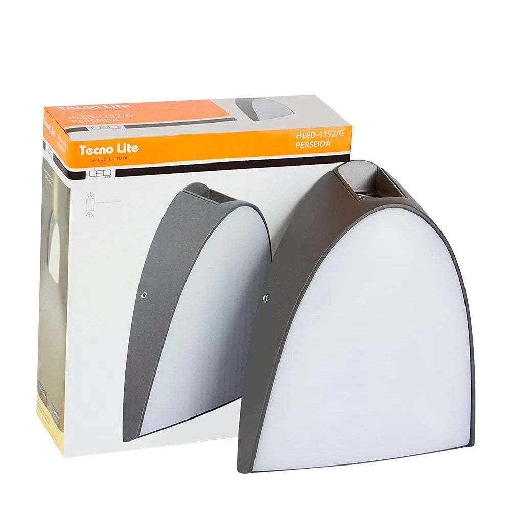 LÁMPARA DE EXTERIOR LED PERSEIDA TECNOLITE PARA SOBREPONER 16W LUZ SUAVE CÁLIDA